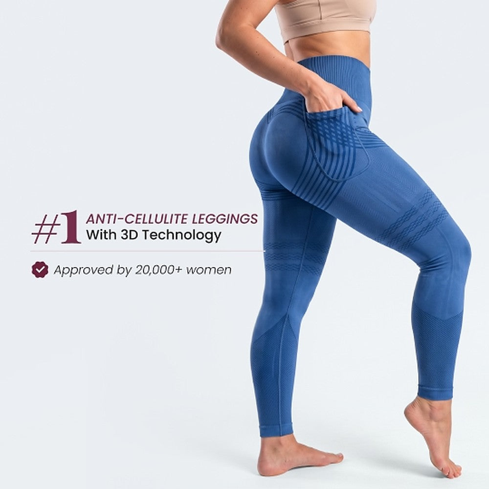 3D Pocket Legging, Sky Blue, #1 Anti-cellulite