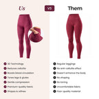 3D Pocket Legging, Wine Red, Us vs Them