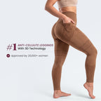3D Pocket Legging, Chocolate Brown, #1 Anti-cellulite