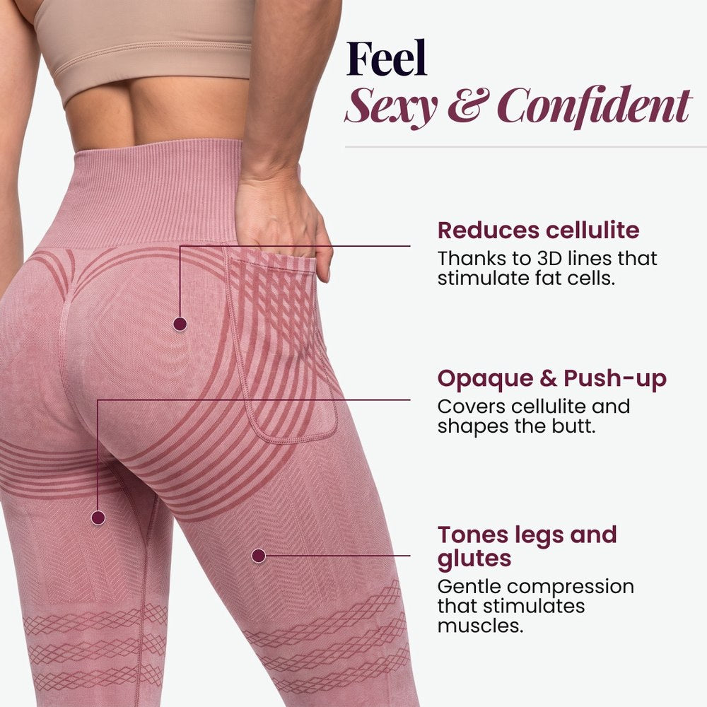 3D Pocket Legging, Blush Pink, Feel Sexy