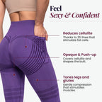 3D Pocket Legging, Purple, Feel Sexy