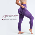 3D Pocket Legging, Purple, #1 Anti-cellulite