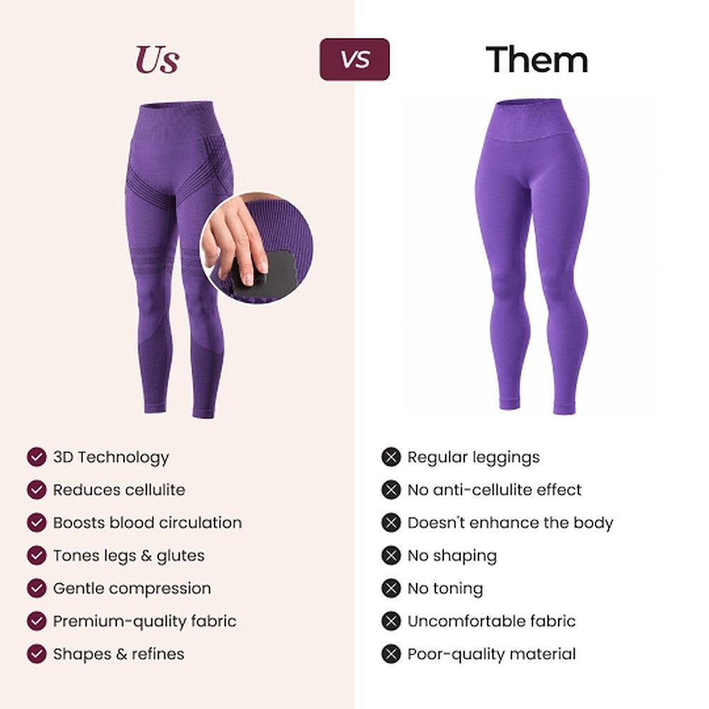 3D Pocket Legging, Purple, Us vs Them