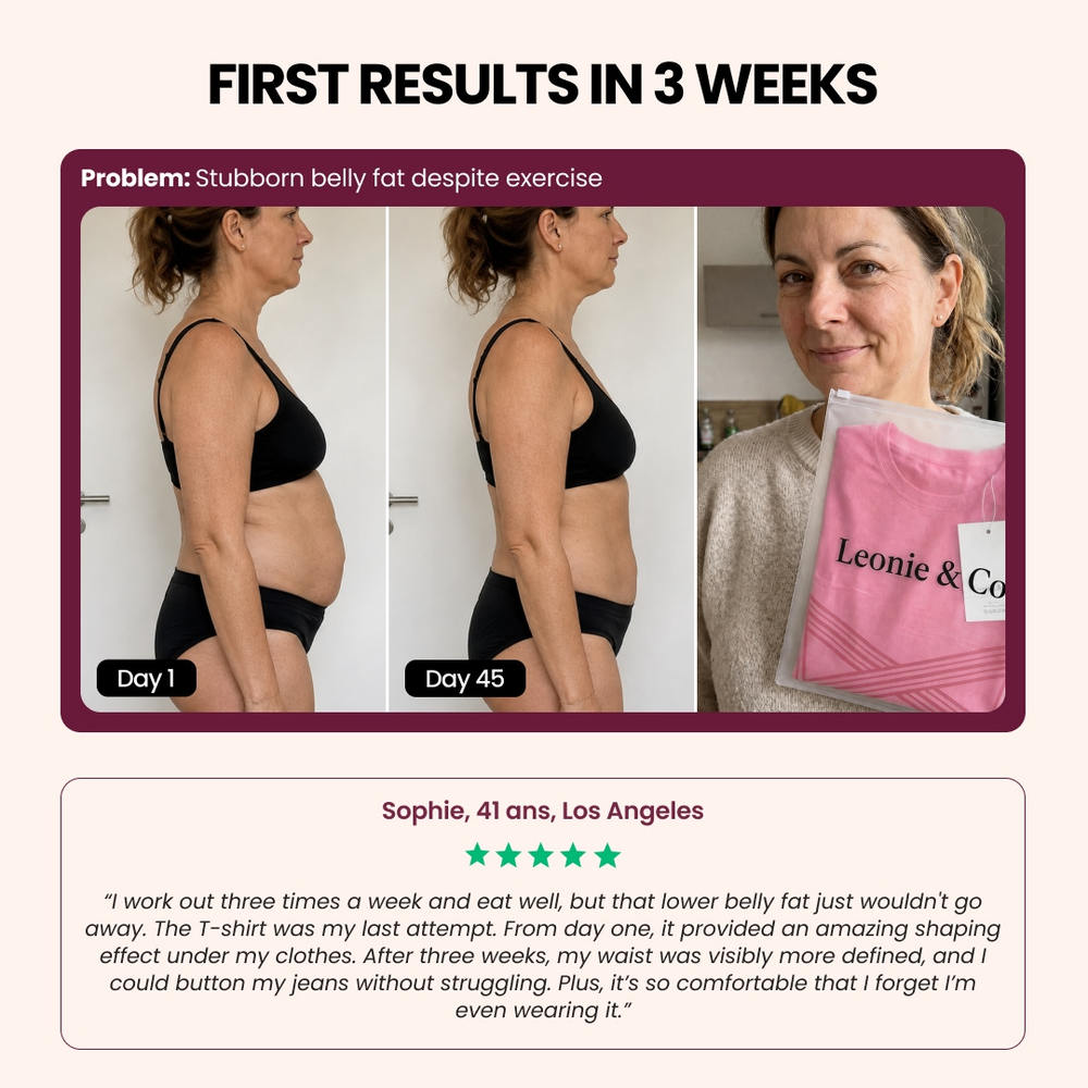 Customer review: Sophie, 41, Los Angeles, on her first weeks with the 3D Sculpting T-Shirt
