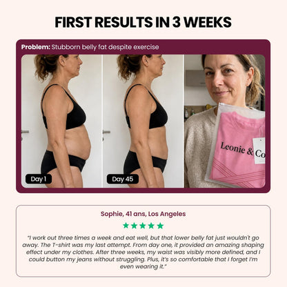 Customer review: Sophie, 41, Los Angeles, on her first weeks with the 3D Sculpting T-Shirt