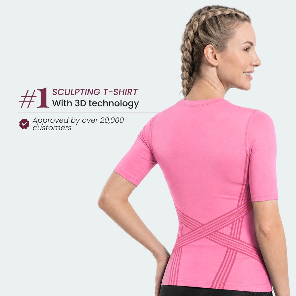 Seamless 3D T-shirt worn under everyday clothes
