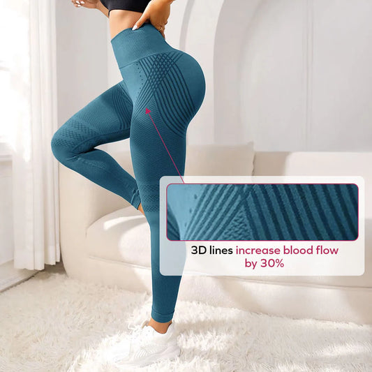 3D Legging | Teal Green