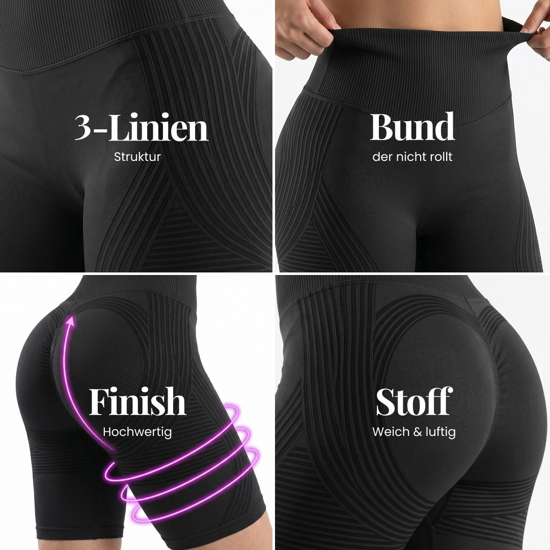3D-Shorts | Schwarz
