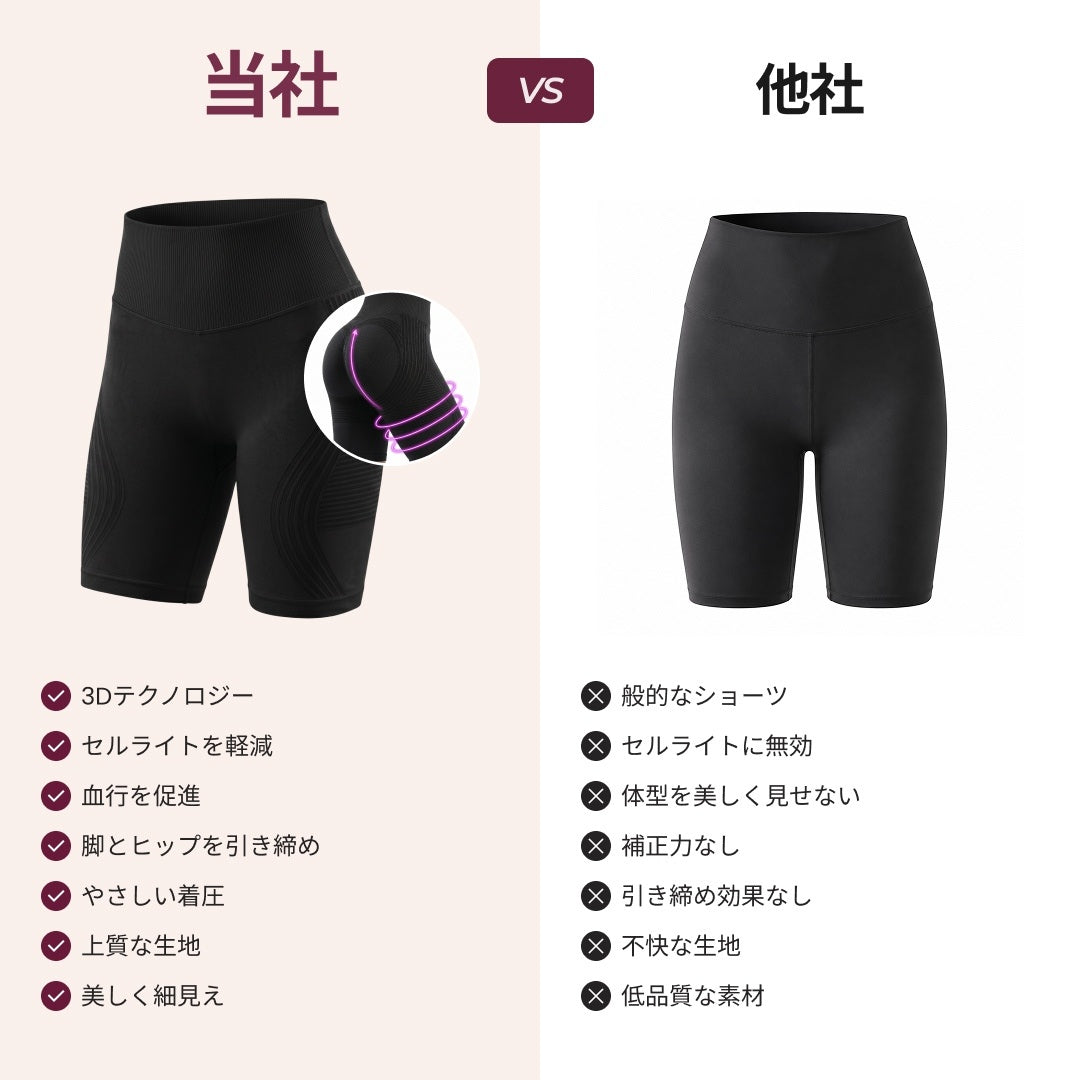 3Dショートパンツ | ブラック