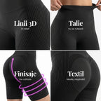 Pantaloni scurți 3D | Negru