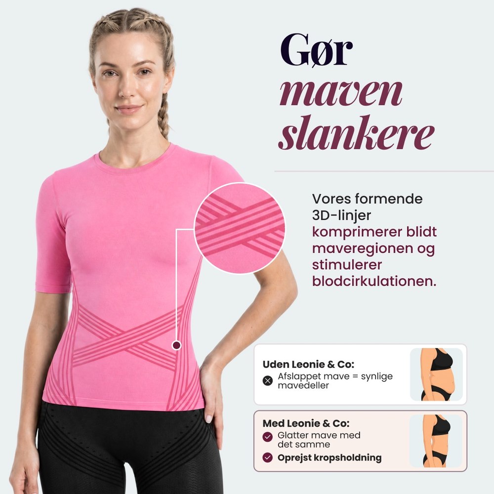 __SWATCH__Pink Leonie & Co 3D Sculpting T-Shirt in pink