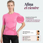 __SWATCH__Pink Leonie & Co 3D Sculpting T-Shirt in pink