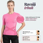 __SWATCH__Pink Leonie & Co 3D Sculpting T-Shirt in pink