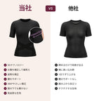 The Leonie & Co 3D Sculpting T-Shirt compared with an ordinary compression top
