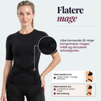 __SWATCH__Black Leonie & Co 3D Sculpting T-Shirt in black