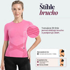 __SWATCH__Pink Leonie & Co 3D Sculpting T-Shirt in pink